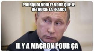 Poutine ne veut pas détruire la France Ya Macron pour ça pour RIEN 16 04 22