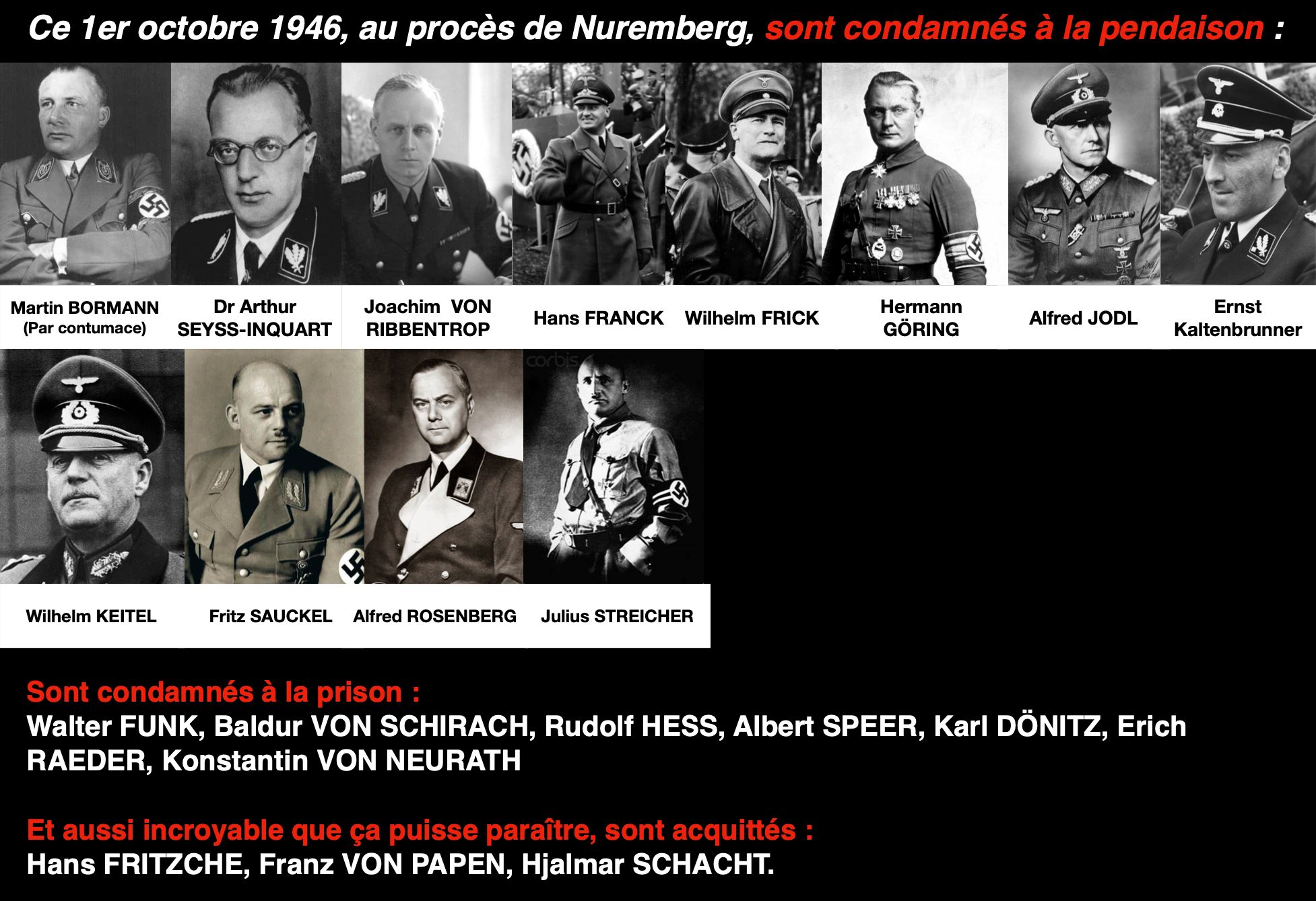 INFO RIEN 1er Oct 1945 condamnations nazi 011023